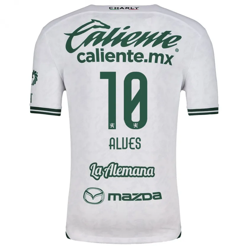 Danxen Niño Camiseta Maria Alves #10 Blanco Verde 2ª Equipación 2024/25 La Camisa