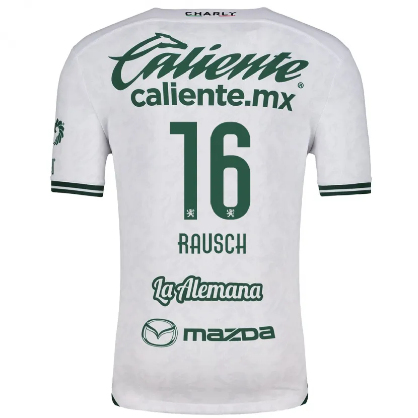 Danxen Niño Camiseta Mayalu Rausch #16 Blanco Verde 2ª Equipación 2024/25 La Camisa