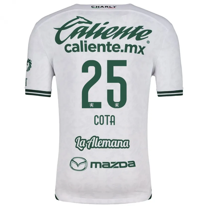 Danxen Niño Camiseta Renatta Cota #25 Blanco Verde 2ª Equipación 2024/25 La Camisa