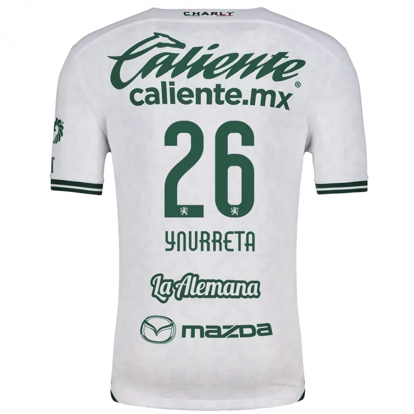 Danxen Niño Camiseta Alexandra Hernández Ynurreta #26 Blanco Verde 2ª Equipación 2024/25 La Camisa