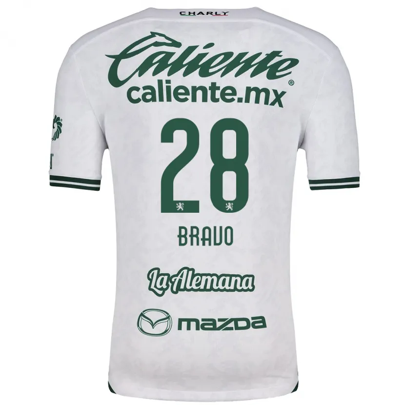 Danxen Niño Camiseta Ruth Bravo #28 Blanco Verde 2ª Equipación 2024/25 La Camisa