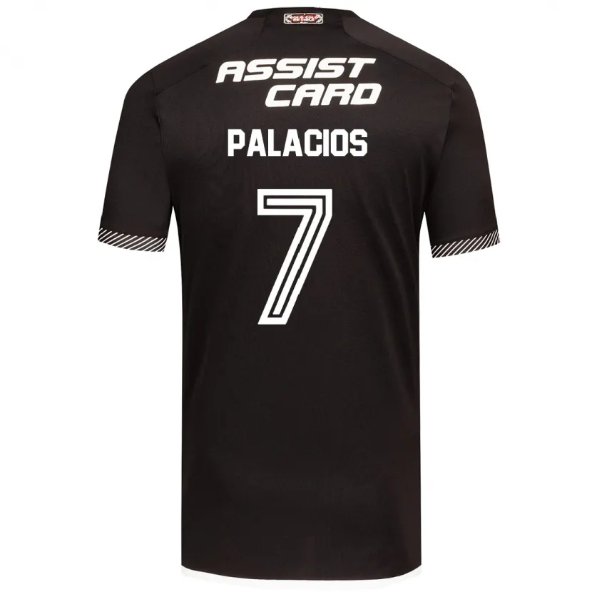 Danxen Niño Camiseta Carlos Palacios #7 Blanco Negro 2ª Equipación 2024/25 La Camisa