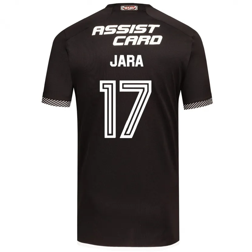 Danxen Niño Camiseta Ignacio Jara #17 Blanco Negro 2ª Equipación 2024/25 La Camisa