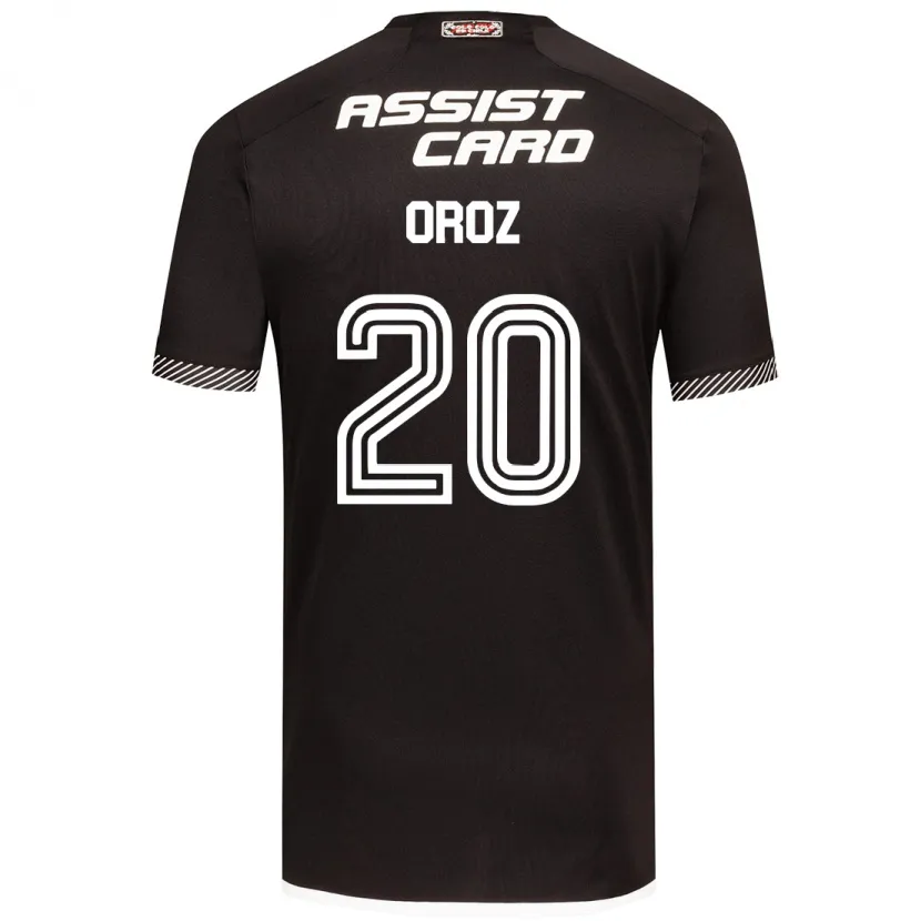 Danxen Niño Camiseta Alexander Oroz #20 Blanco Negro 2ª Equipación 2024/25 La Camisa