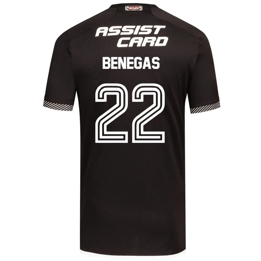 Danxen Niño Camiseta Leandro Benegas #22 Blanco Negro 2ª Equipación 2024/25 La Camisa