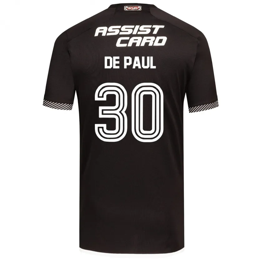 Danxen Niño Camiseta Fernando De Paul #30 Blanco Negro 2ª Equipación 2024/25 La Camisa