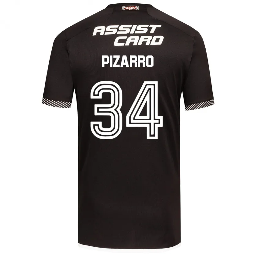 Danxen Niño Camiseta Vicente Pizarro #34 Blanco Negro 2ª Equipación 2024/25 La Camisa