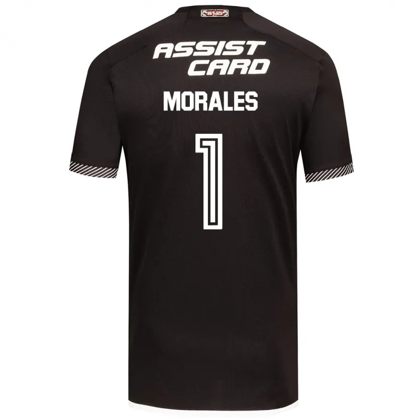 Danxen Niño Camiseta Benjamin Morales #1 Blanco Negro 2ª Equipación 2024/25 La Camisa