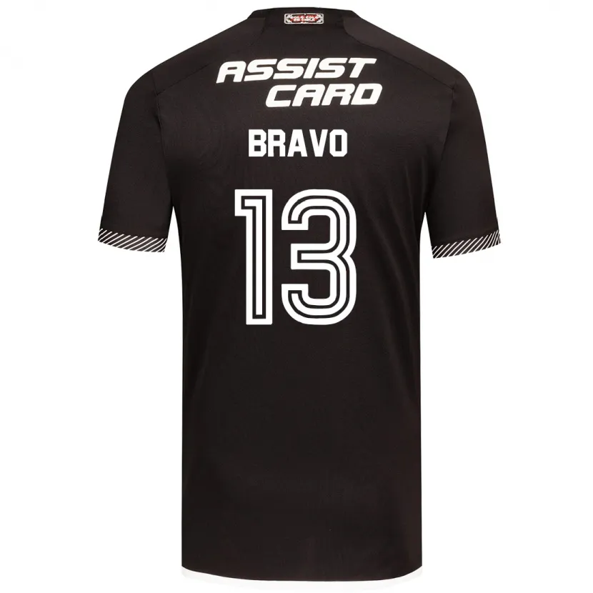 Danxen Niño Camiseta Santiago Bravo #13 Blanco Negro 2ª Equipación 2024/25 La Camisa