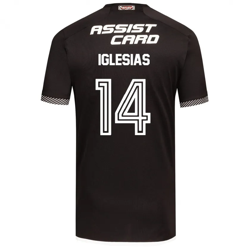 Danxen Niño Camiseta Luciano Iglesias #14 Blanco Negro 2ª Equipación 2024/25 La Camisa