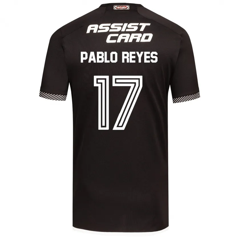 Danxen Niño Camiseta Juan Pablo Reyes #17 Blanco Negro 2ª Equipación 2024/25 La Camisa