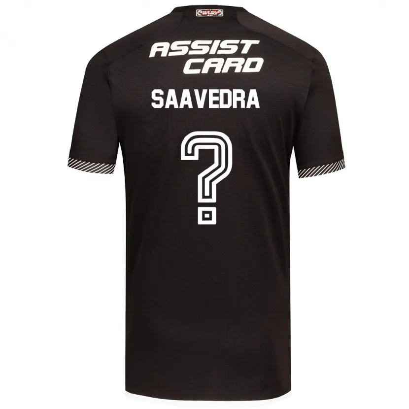 Danxen Niño Camiseta Danilo Saavedra #0 Blanco Negro 2ª Equipación 2024/25 La Camisa