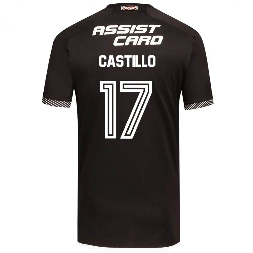 Danxen Niño Camiseta Fabián Castillo #17 Blanco Negro 2ª Equipación 2024/25 La Camisa