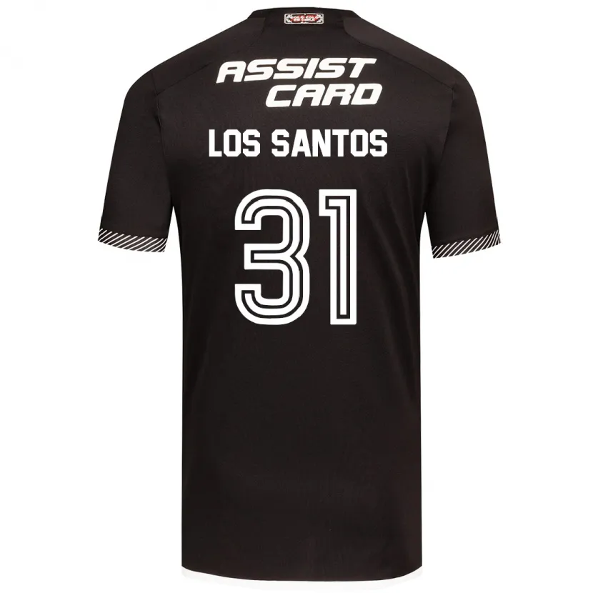 Danxen Niño Camiseta Matías De Los Santos #31 Blanco Negro 2ª Equipación 2024/25 La Camisa