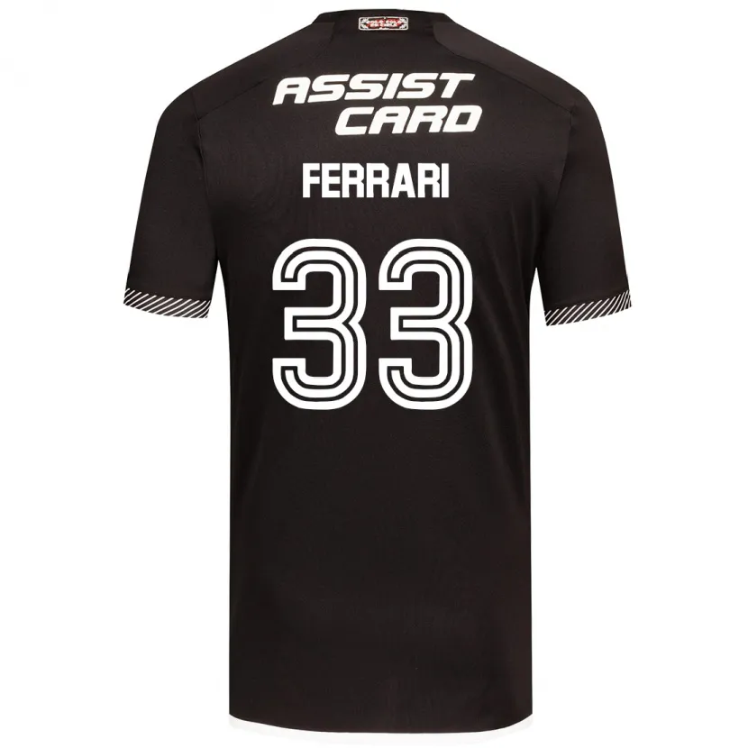 Danxen Niño Camiseta Matías Ferrari #33 Blanco Negro 2ª Equipación 2024/25 La Camisa