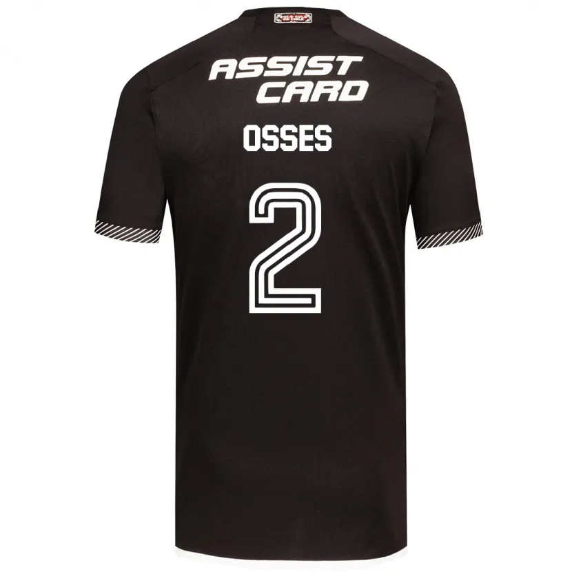 Danxen Niño Camiseta Martina Osses #2 Blanco Negro 2ª Equipación 2024/25 La Camisa