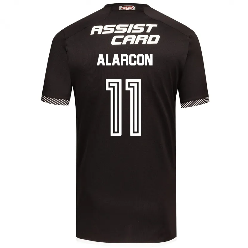 Danxen Niño Camiseta Antonia Alarcón #11 Blanco Negro 2ª Equipación 2024/25 La Camisa