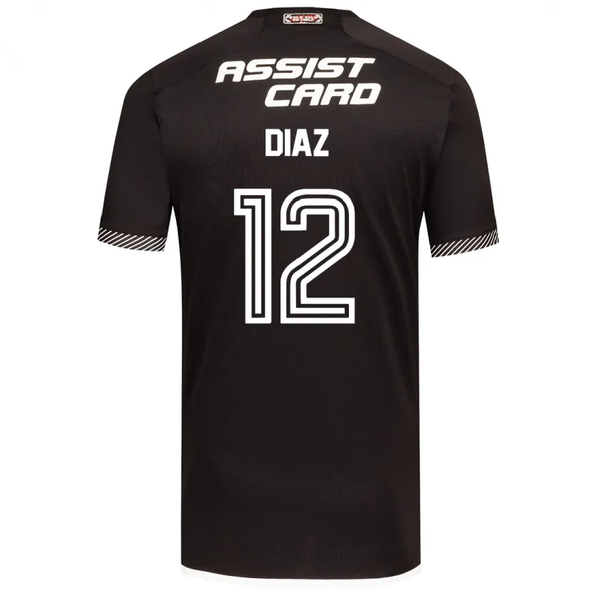 Danxen Niño Camiseta Javiera Díaz #12 Blanco Negro 2ª Equipación 2024/25 La Camisa