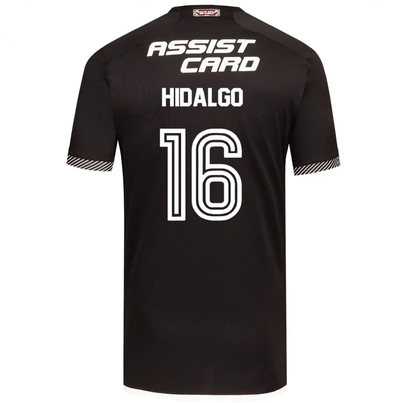 Danxen Niño Camiseta Fernanda Hidalgo #16 Blanco Negro 2ª Equipación 2024/25 La Camisa