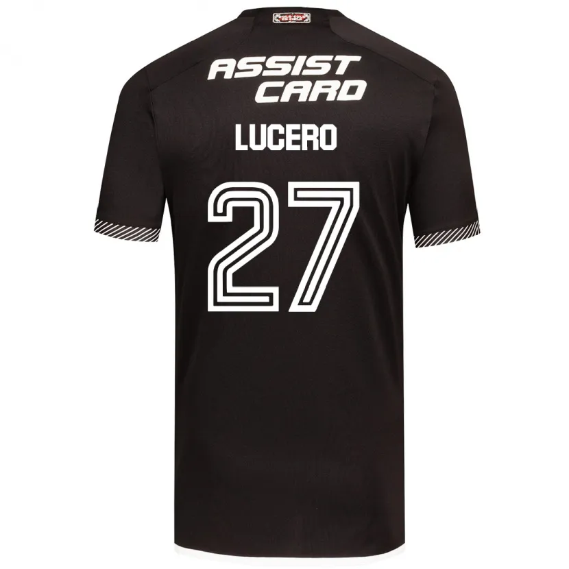 Danxen Niño Camiseta Valentina Lucero #27 Blanco Negro 2ª Equipación 2024/25 La Camisa