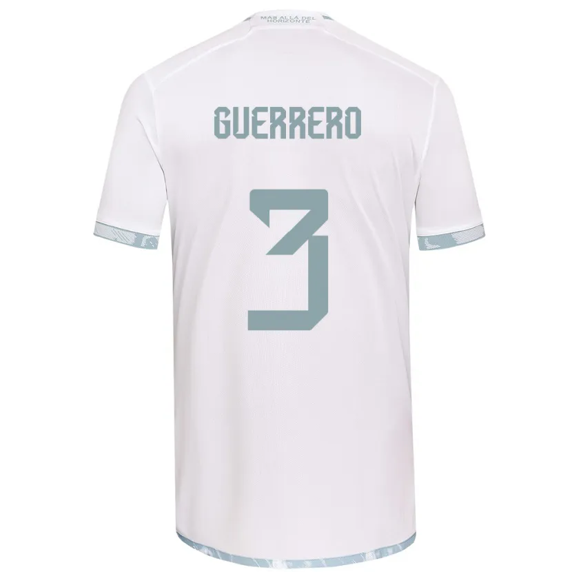 Danxen Niño Camiseta Carla Guerrero #3 Gris Blanco 2ª Equipación 2024/25 La Camisa