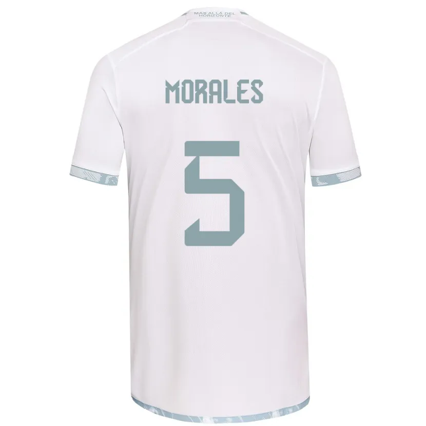 Danxen Niño Camiseta Mariana Morales #5 Gris Blanco 2ª Equipación 2024/25 La Camisa