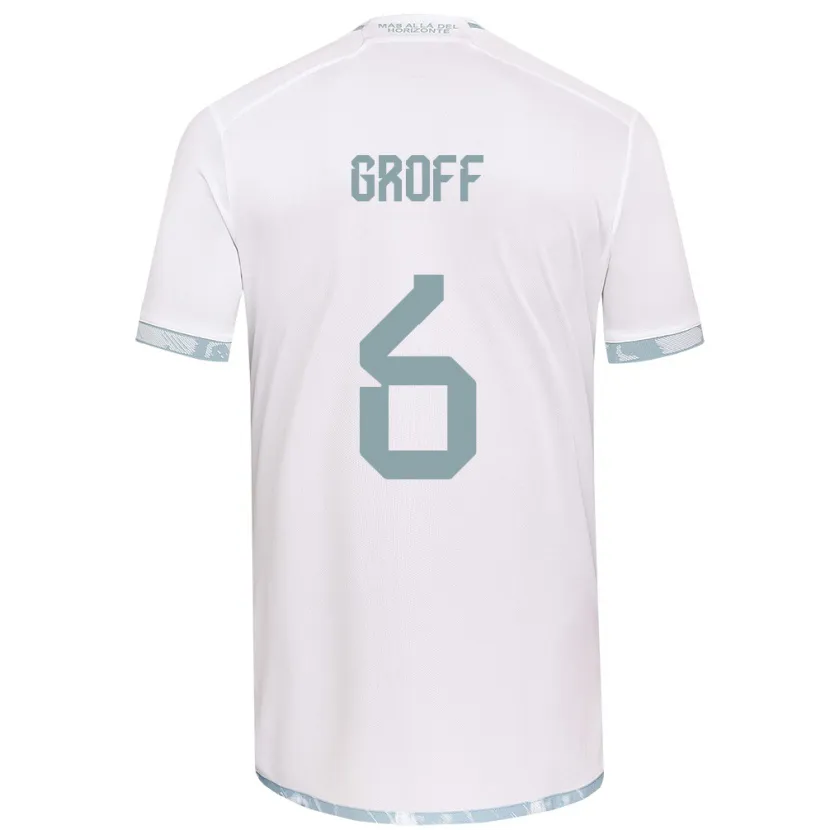 Danxen Niño Camiseta Llanka Groff #6 Gris Blanco 2ª Equipación 2024/25 La Camisa