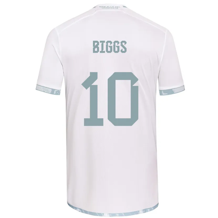 Danxen Niño Camiseta Nicole Denise Fajre Biggs #10 Gris Blanco 2ª Equipación 2024/25 La Camisa