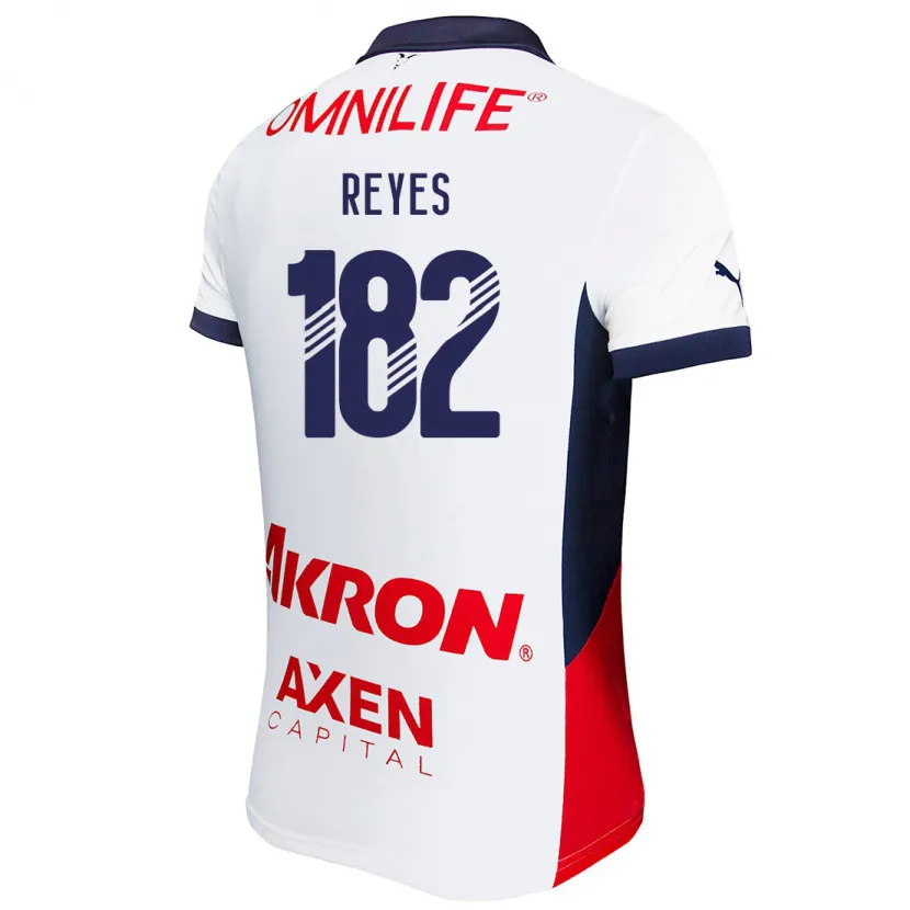 Danxen Niño Camiseta Mauricio Reyes #182 Blanco Rojo Azul 2ª Equipación 2024/25 La Camisa