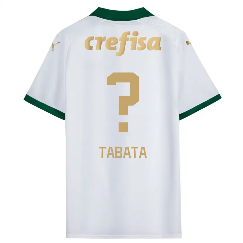 Danxen Niño Camiseta Bruno Tabata #0 Blanco Verde 2ª Equipación 2024/25 La Camisa