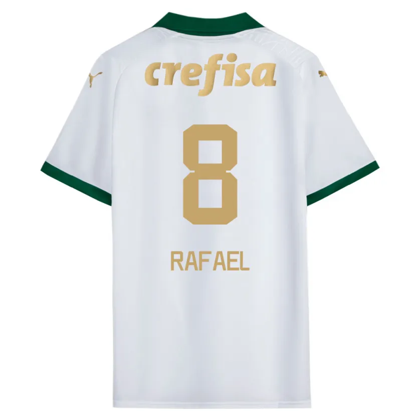 Danxen Niño Camiseta Zé Rafael #8 Blanco Verde 2ª Equipación 2024/25 La Camisa