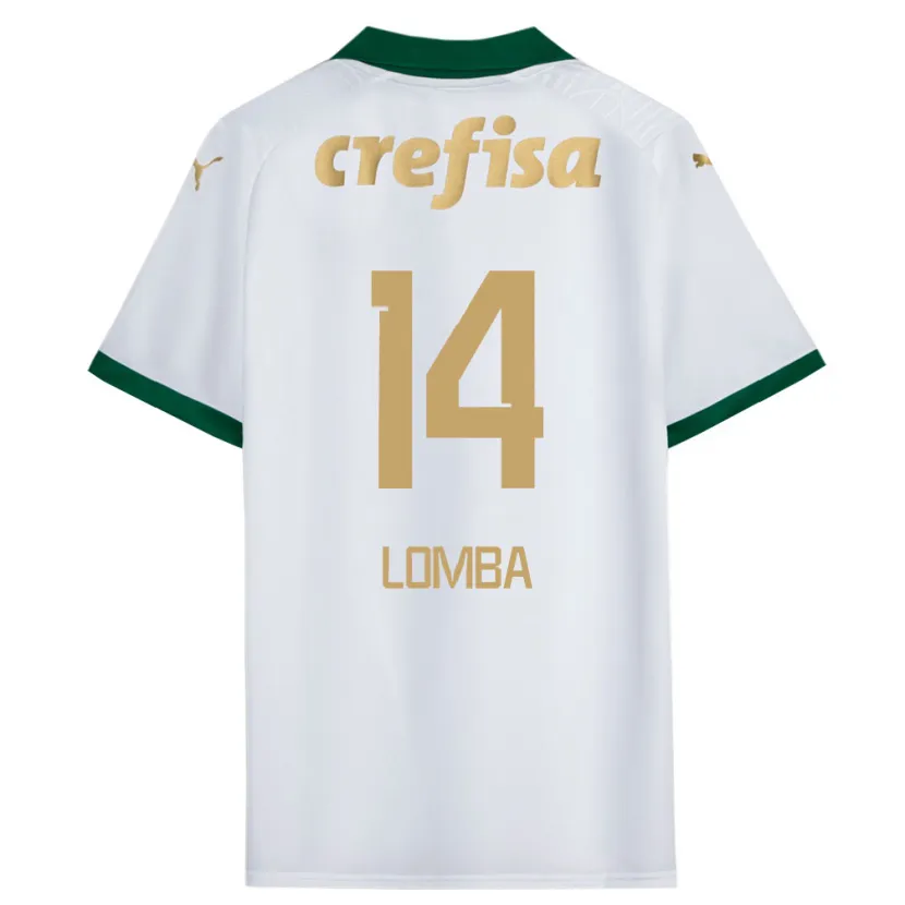 Danxen Niño Camiseta Marcelo Lomba #14 Blanco Verde 2ª Equipación 2024/25 La Camisa