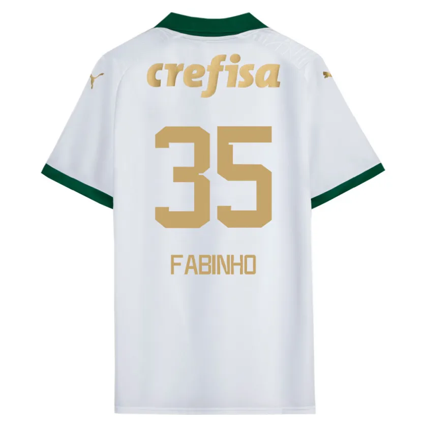 Danxen Niño Camiseta Fabinho #35 Blanco Verde 2ª Equipación 2024/25 La Camisa