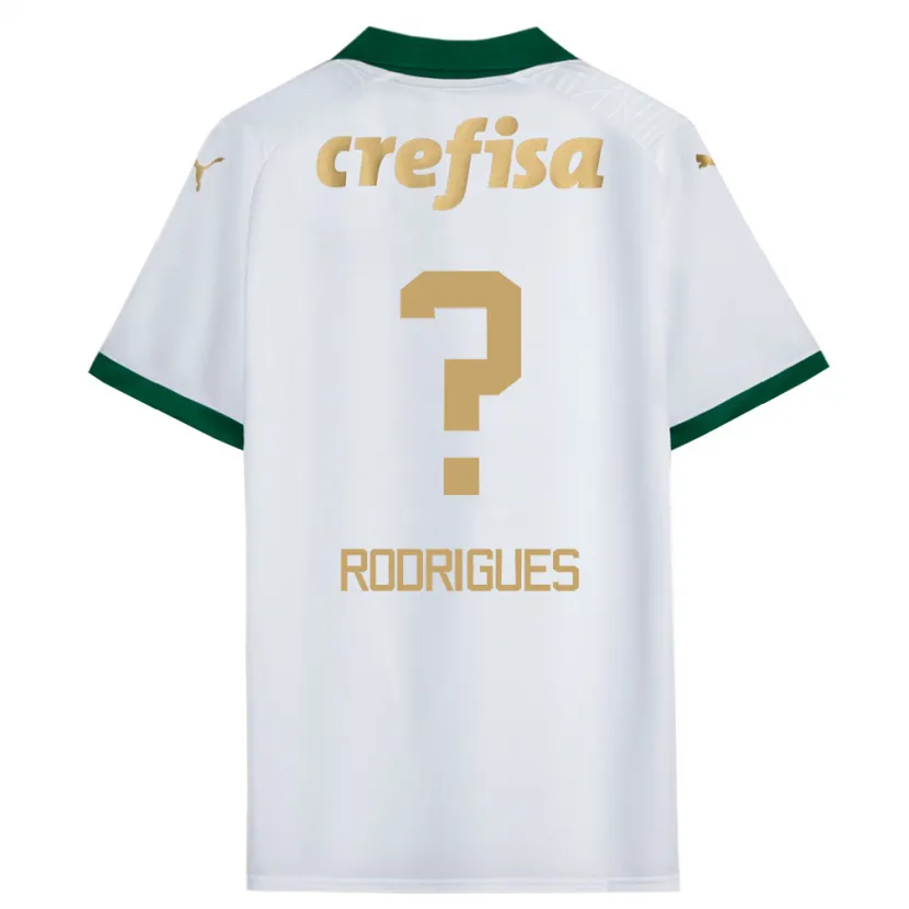 Danxen Niño Camiseta César Rodrigues #0 Blanco Verde 2ª Equipación 2024/25 La Camisa