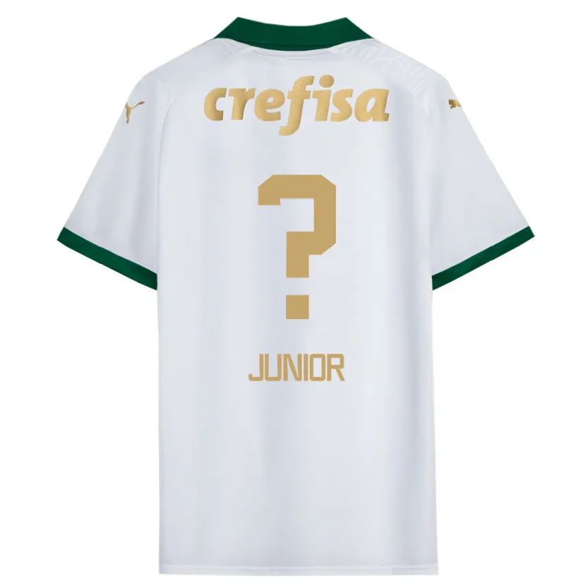 Danxen Niño Camiseta Gilberto Junior #0 Blanco Verde 2ª Equipación 2024/25 La Camisa