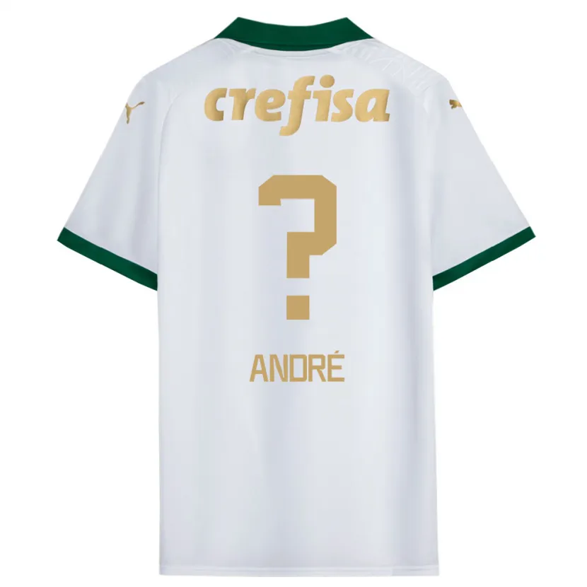 Danxen Niño Camiseta Vitor André #0 Blanco Verde 2ª Equipación 2024/25 La Camisa