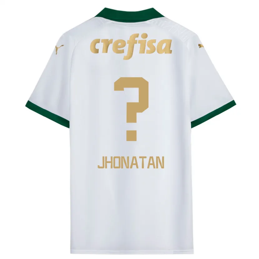 Danxen Niño Camiseta Jhonatan #0 Blanco Verde 2ª Equipación 2024/25 La Camisa