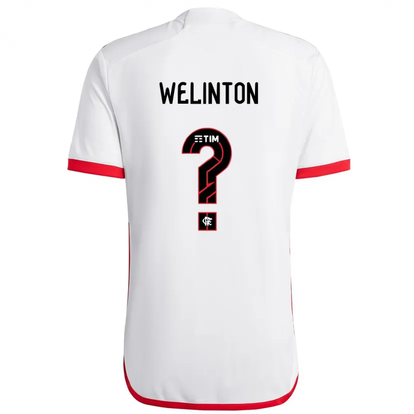 Danxen Niño Camiseta Zé Welinton #0 Blanco Rojo 2ª Equipación 2024/25 La Camisa