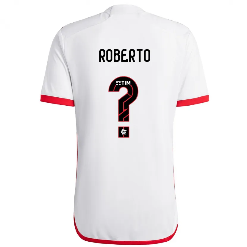 Danxen Niño Camiseta Ryan Roberto #0 Blanco Rojo 2ª Equipación 2024/25 La Camisa