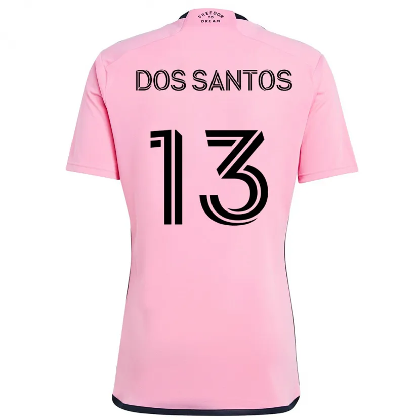 Danxen Hombre Camiseta Cj Dos Santos #13 Rosa 1ª Equipación 2024/25 La Camisa