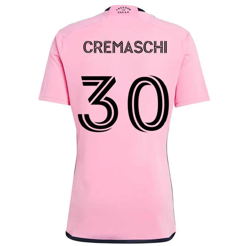 Danxen Hombre Camiseta Benja Cremaschi #30 Rosa 1ª Equipación 2024/25 La Camisa