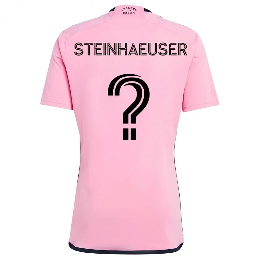 Danxen Hombre Camiseta Marcus Steinhaeuser #0 Rosa 1ª Equipación 2024/25 La Camisa