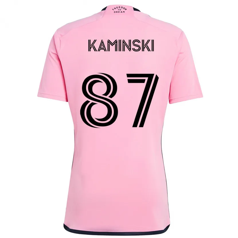 Danxen Hombre Camiseta Brett Kaminski #87 Rosa 1ª Equipación 2024/25 La Camisa