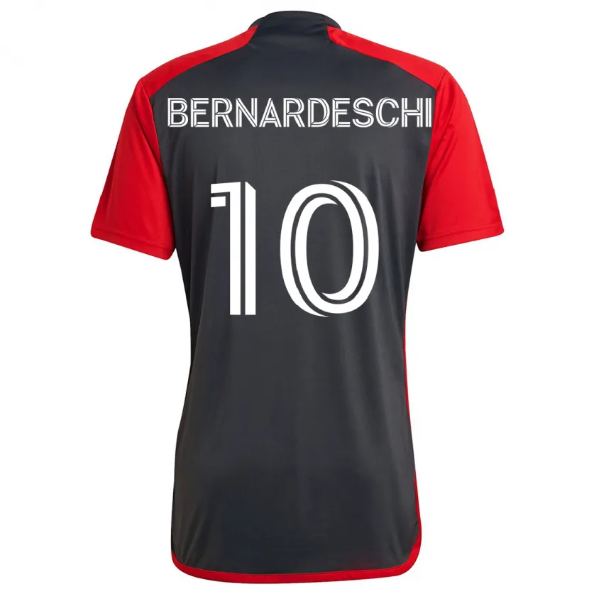 Danxen Hombre Camiseta Federico Bernardeschi #10 Rojo Grayn 1ª Equipación 2024/25 La Camisa