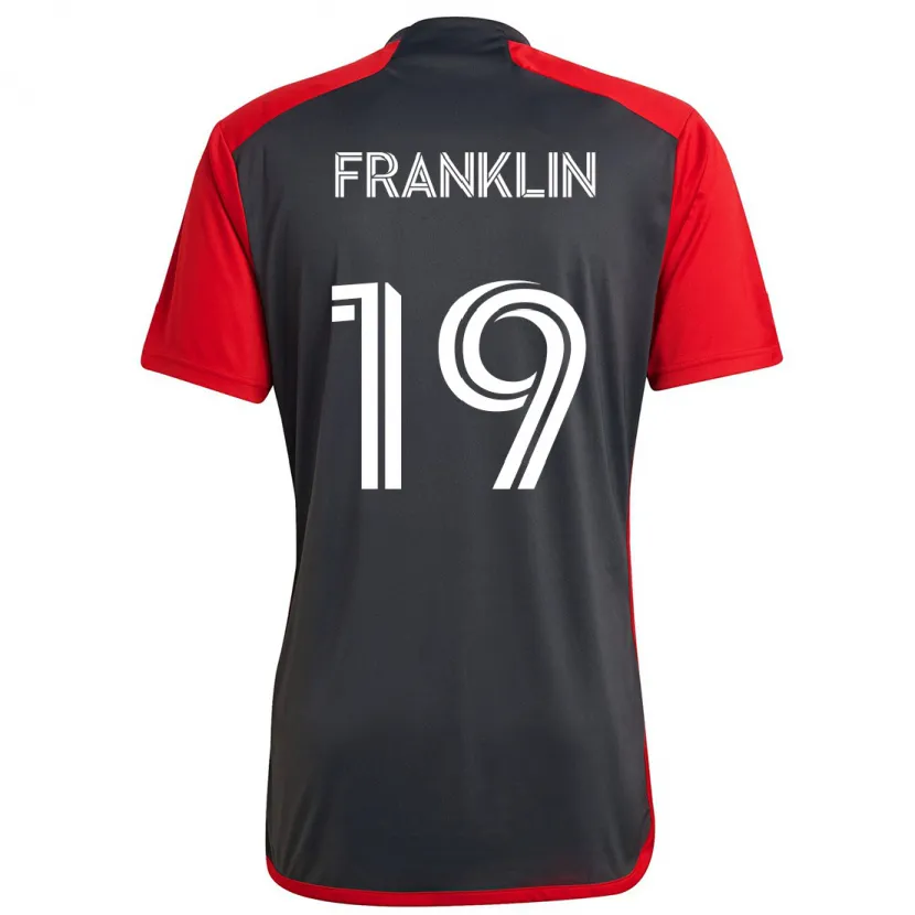 Danxen Hombre Camiseta Kobe Franklin #19 Rojo Grayn 1ª Equipación 2024/25 La Camisa