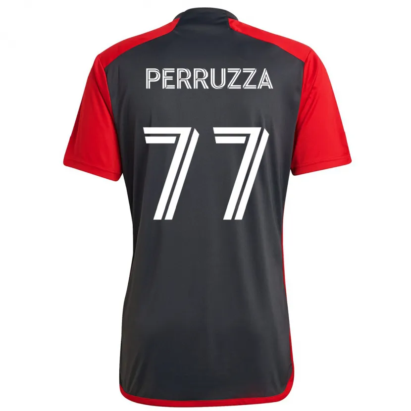 Danxen Hombre Camiseta Jordan Perruzza #77 Rojo Grayn 1ª Equipación 2024/25 La Camisa