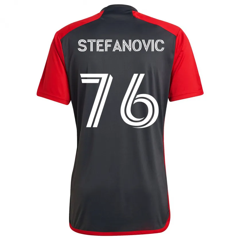 Danxen Hombre Camiseta Lazar Stefanovic #76 Rojo Grayn 1ª Equipación 2024/25 La Camisa