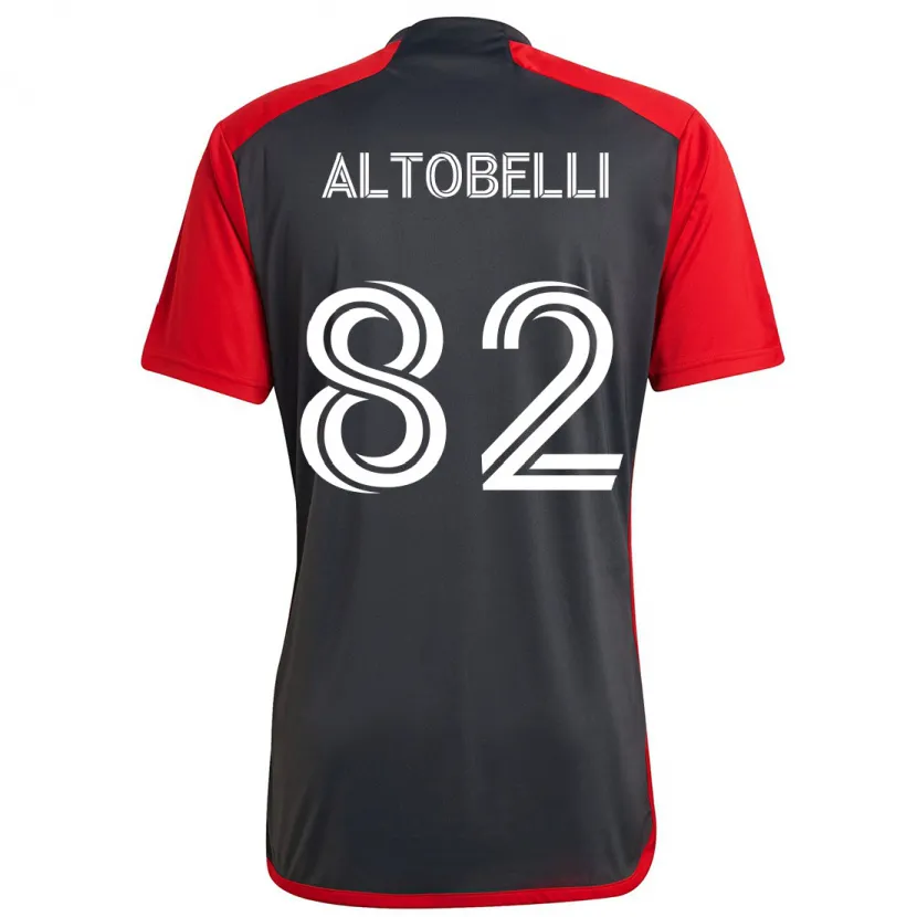 Danxen Hombre Camiseta Julian Altobelli #82 Rojo Grayn 1ª Equipación 2024/25 La Camisa