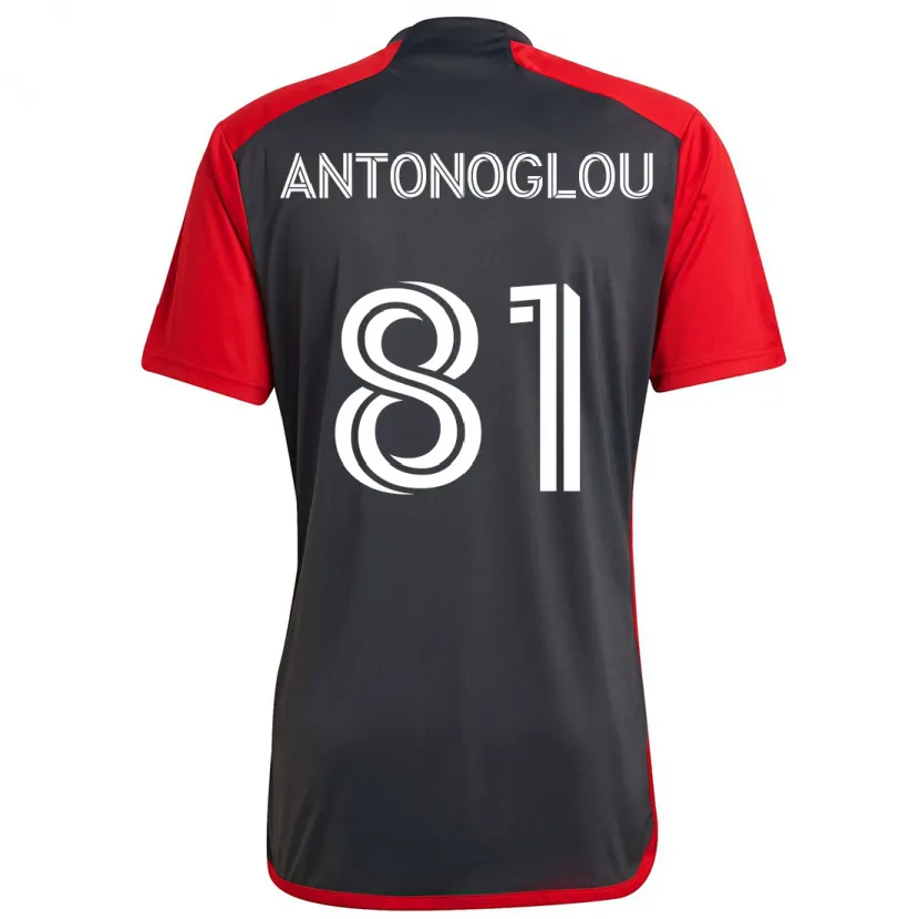 Danxen Hombre Camiseta Themi Antonoglou #81 Rojo Grayn 1ª Equipación 2024/25 La Camisa