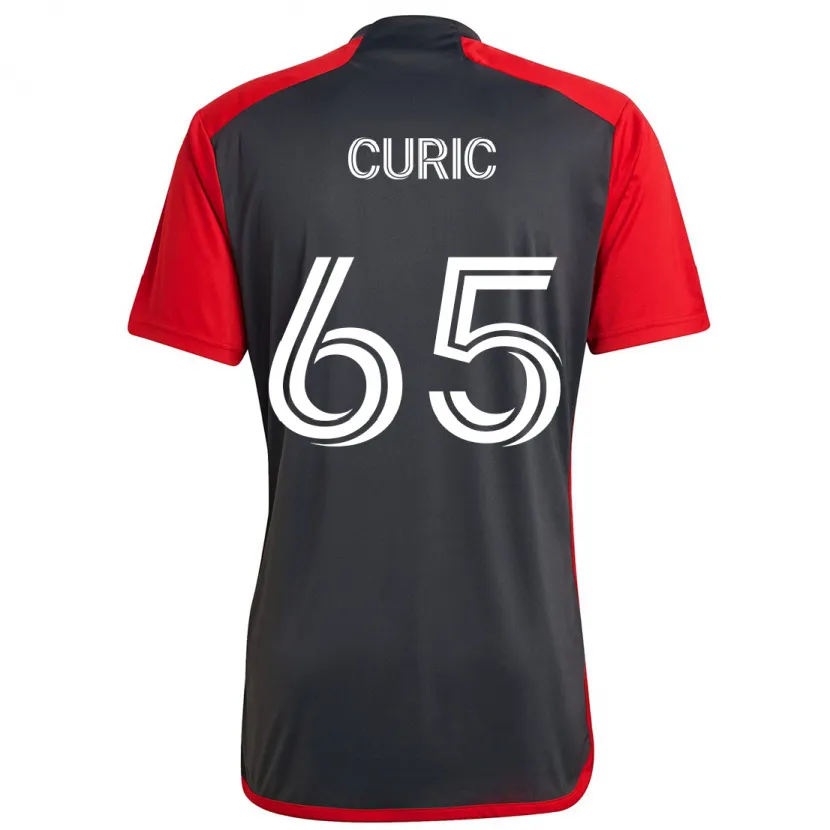 Danxen Hombre Camiseta Antony Curic #65 Rojo Grayn 1ª Equipación 2024/25 La Camisa